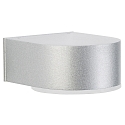 Wandarmatuur voor buitenshuis TYPE NO 0233 down, rond IP44, zilver mat dimbaar