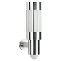 Outdoor Wall luminaire Type No. 0239 with motion detector (Type No. 0241), E27, stainless steel / opal glass