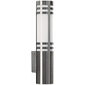 Wandarmatuur voor buitenshuis TYPE NO 0258 cilindrisch E27 IP44, rvs mat