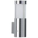 Wandarmatuur voor buitenshuis TYPE NO 0324 cilindrisch E27 IP44, rvs dimbaar