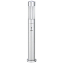 Bollard light Type No. 2249 with motion detector (Typ 2019), IP44, 90cm, E27 QA55 max. 57W, cast alu / opal glass, silver