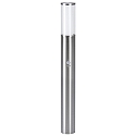 Bollard light Type No. 2072  with motion detector (Type No. 2071), 90cm, E27 max. 20W,  stainless steel / glass
