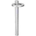LED Bollard light Type No. 2093, light distributor in ring shape, IP54, 90cm, 16W 3000K 1600lm, stainless steel matt