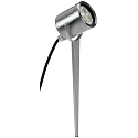 Lamp met grondpen TYPE NO 2112 draaibaar, met stekker, onbreekbaar IP54, rvs 