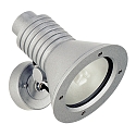 Buitenspot TYPE NO 2182 draaibaar, onbreekbaar E27 IP54, zilver mat dimbaar