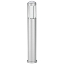 Bollard light Type No. 2221, IP44, height 90cm, E27 QA55 max. 57W, cast alu / opal glass, silver matt