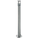 Lichtpaal TYPE NO 2244 cilindrisch G9 IP44, rvs mat dimbaar