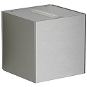 Buitenspot TYPE NO 2373 up down, cubusvorm IP44, rvs mat 