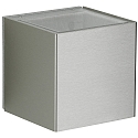 Buitenspot TYPE NO 2375 up down, cubusvorm IP44, rvs mat 