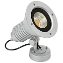 Buitenspot TYPE NO 2381 dimbaar, instelbaar IP54, zilver mat dimbaar