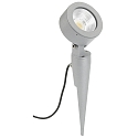 Lamp met grondpen TYPE NO 2390 met stekker, dimbaar, instelbaar IP54, zilver mat dimbaar
