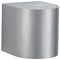 Buitenspot TYPE NO 2402 rond, tweezijdig IP44, zilver mat 