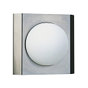 Outdoor Wall luminaireType No. 6112, IP44, square, cover half round, E27 QA55 max. 57W, stainless steel