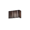 Wandarmatuur AP CLAVIUS 30 E14 IP20, tabak dimbaar