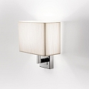 Wandarmatuur AP CLAVIUS E14 IP20, chroom, wit dimbaar