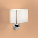 Wandarmatuur AP CLAVIUS E14 IP20, chroom, wit dimbaar