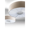 Axolight Plafondarmatuur PL SKIN 070 met omslag E27 IP20, beige, wit dimbaar