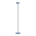 Vloerlamp op batterijen PL LED FLOAT met USB-aansluiting, dimbaar IP55, blauw, wit dimbaar