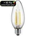 HWH Filamentlamp kaarsvorm C35 schakelbaar E27 4,5W 470lm 2700K 300� CRI > 90 