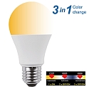 HWH LED lamp peervorm A60 CCT Switch, schakelbaar E27 10W 810lm 2700,6500,4000K 200� CRI >80 
