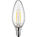HWH Filamentlamp kaarsvorm C35 schakelbaar E14 4,5W 470lm 2700K 300� CRI > 90 