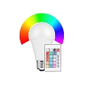 Filamentlamp standaardvorm A60 dimbaar, RGBW E27 9W 810lm 2700K 200� CRI >80 dimbaar