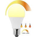 HWH Filamentlamp standaardvorm A60 CCT Switch, dimbaar E27 10W 806lm 3000-2000K 200� CRI > 80 dimbaar