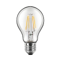 LED Lamp pear shape, 4,5W (40W), E27, 470lm, 2700K, glass clear