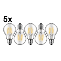 LED gloeilamp set van 5 E27 7W 810lm 2700K 300� CRI > 80 