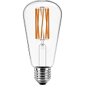 HWH Lichtbron Edison peervorm ST64 FILAMENT A-CLASS schakelbaar ST64 helder E27 3,8W 806lm 3000K 300� CRI >80  helder