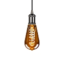 HWH Pendelarmatuur E27 IP20, zwart 