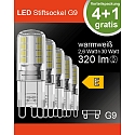 HWH Lamp met steekfitting set van 5 G9 2,6W 320lm 3000K 300� 