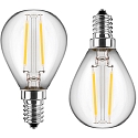 Filamentlamp set van 2 G45 E14 2,5W 250lm 2700K 300� 