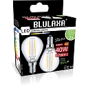 HWH Filamentlamp set van 2 G45 E14 4,5W 470lm 4000K 300� 