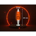 HWH LED lava lamp IP20, orange, silver, white 