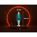HWH LED lava lamp IP20, blue, yellow, silver 