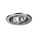 Downlight rond, draaibaar GX5,3 IP20, chroom mat dimbaar