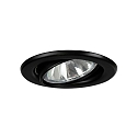 Downlight rond, draaibaar GX5,3 IP20, zwart dimbaar