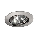 Downlight rond, draaibaar GX5,3 IP20, chroom mat dimbaar