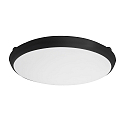 Wandarmatuur voor buitenshuis MAKIRA � 35CM groot, rond, slagvast IP65, gepoedercoat, zwart dimbaar