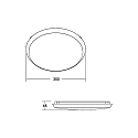 Brumberg Wandarmatuur voor buitenshuis MAKIRA � 35CM groot, rond, slagvast IP65, gepoedercoat, zwart dimbaar