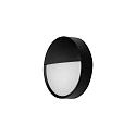 Wandarmatuur voor buitenshuis EYE halfrond, CCT Switch, slagvast IP65, zwart mat 