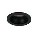 Plafondinbouwarmatuur ALTERO-R rond, direct IP44, zwart dimbaar