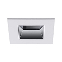 Plafondinbouwarmatuur ALTERO-S hoekig, direct IP44, chroom, wit dimbaar