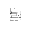 Brumberg Spot zonder reflector, zwart, transparant 