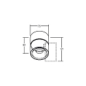 Brumberg Downlight CIRCLE instelbaar IP20, wit 