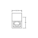 Brumberg Downlight IP54, wit 