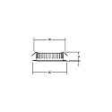 Brumberg Recessed LED downlight for furniture and wood materials, IP20, round, 12V DC, 3.4W 3000K 255lm 60�, matt nickel
