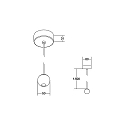 Brumberg Pendelarmatuur IP40, transparant 