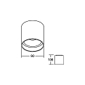 Brumberg Downlight DOLOK-R rond, met sierring, direct / indirect IP20, wit mat dimbaar